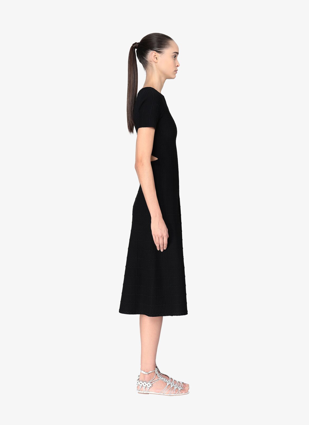 Long Knitted Dress ALAÏA BLACK LONG KNITTED DRESS
